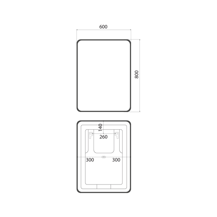 Зеркало Iddis Cloud X 60 черное LED подсветка CLX6000i98 фото №9