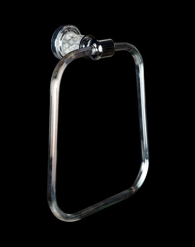 Полотенцедержатель кольцо Boheme Murano Crystal 10905-CRST-CH хром фото №3
