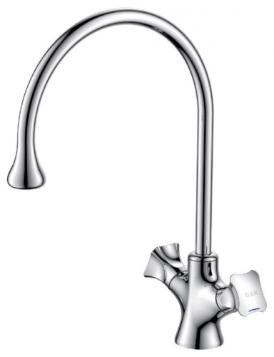 Смеситель для кухни (мойки) D&K DA1382401 хром латунь Водяной