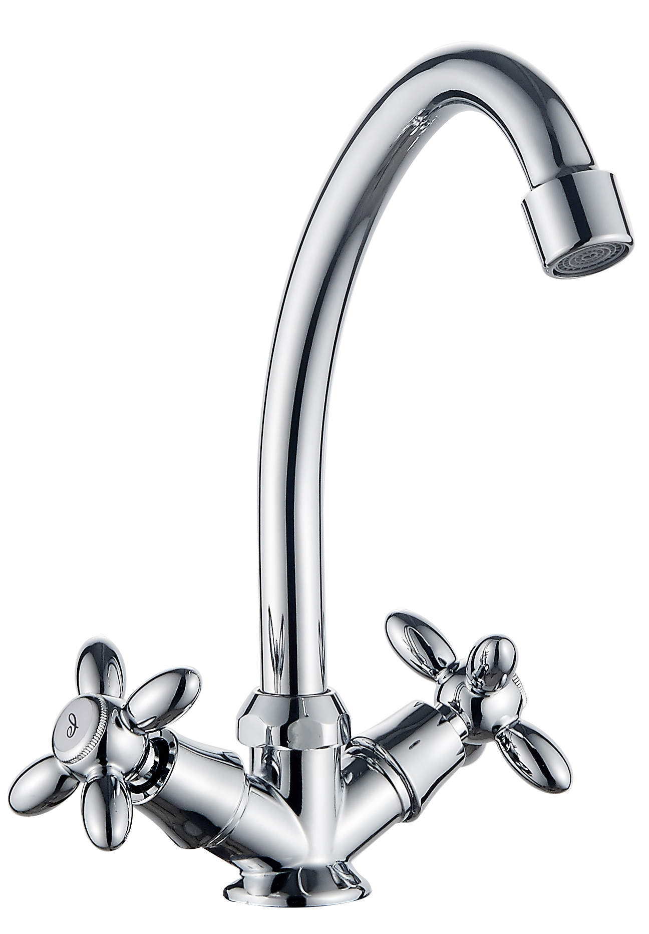 Смеситель для кухни (мойки) Ledeme H27 L4027 хром силумин фото №1
