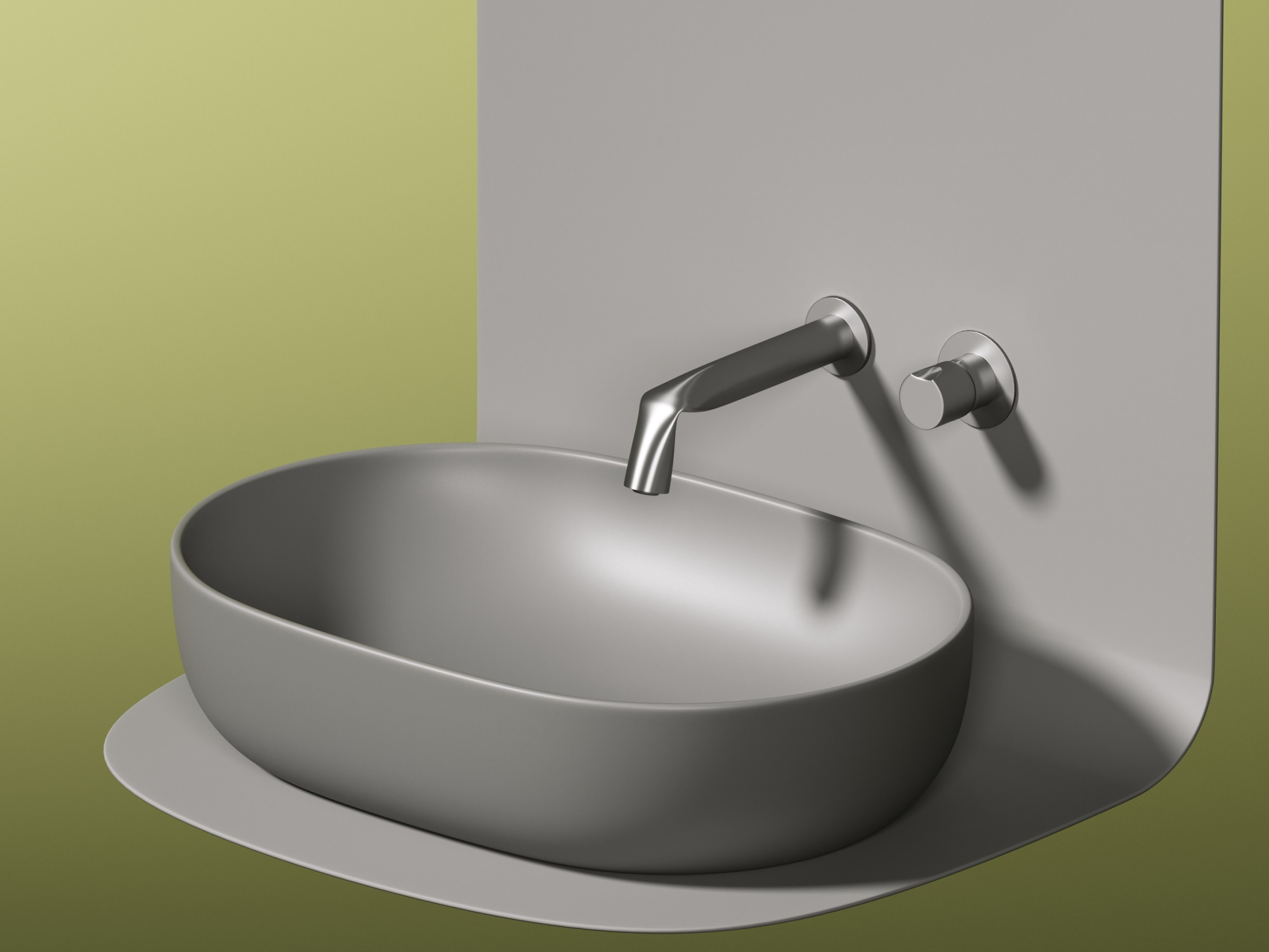 Раковина (умывальник) Ceramica Nova Element 60 антрацит накладная (чаша на столешницу) CN6047MH фото №9