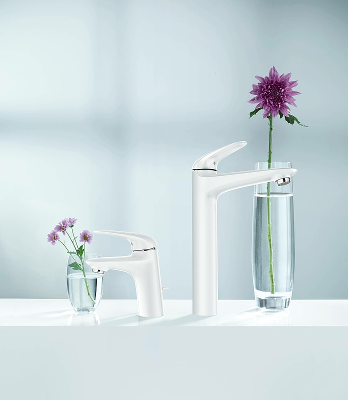 Смеситель для умывальника (раковины) Grohe Eurostyle 23719LS3 белый латунь фото №3