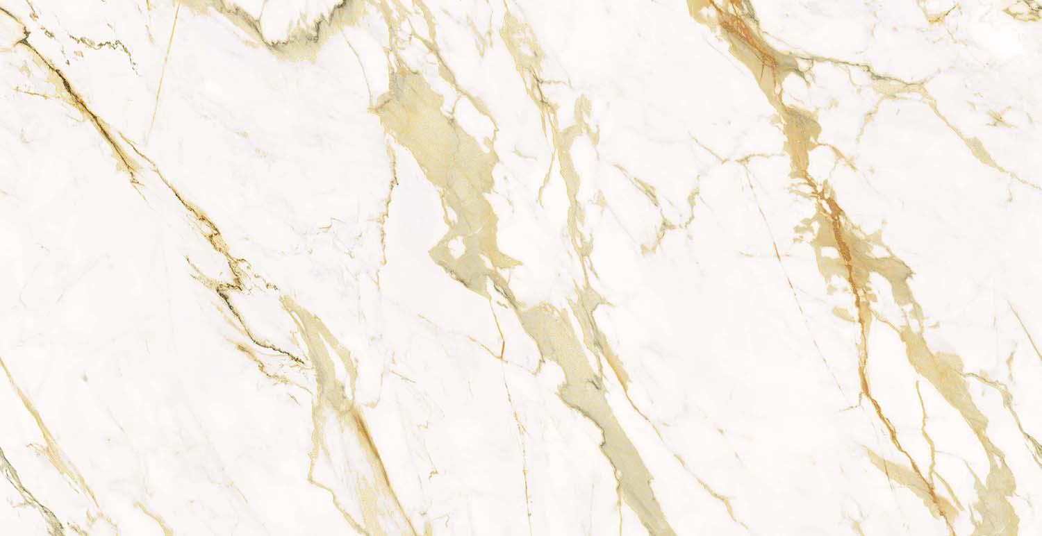 Плитка керамогранит 120х60 Azario Calacatta Royal Gold бежевая фото №4