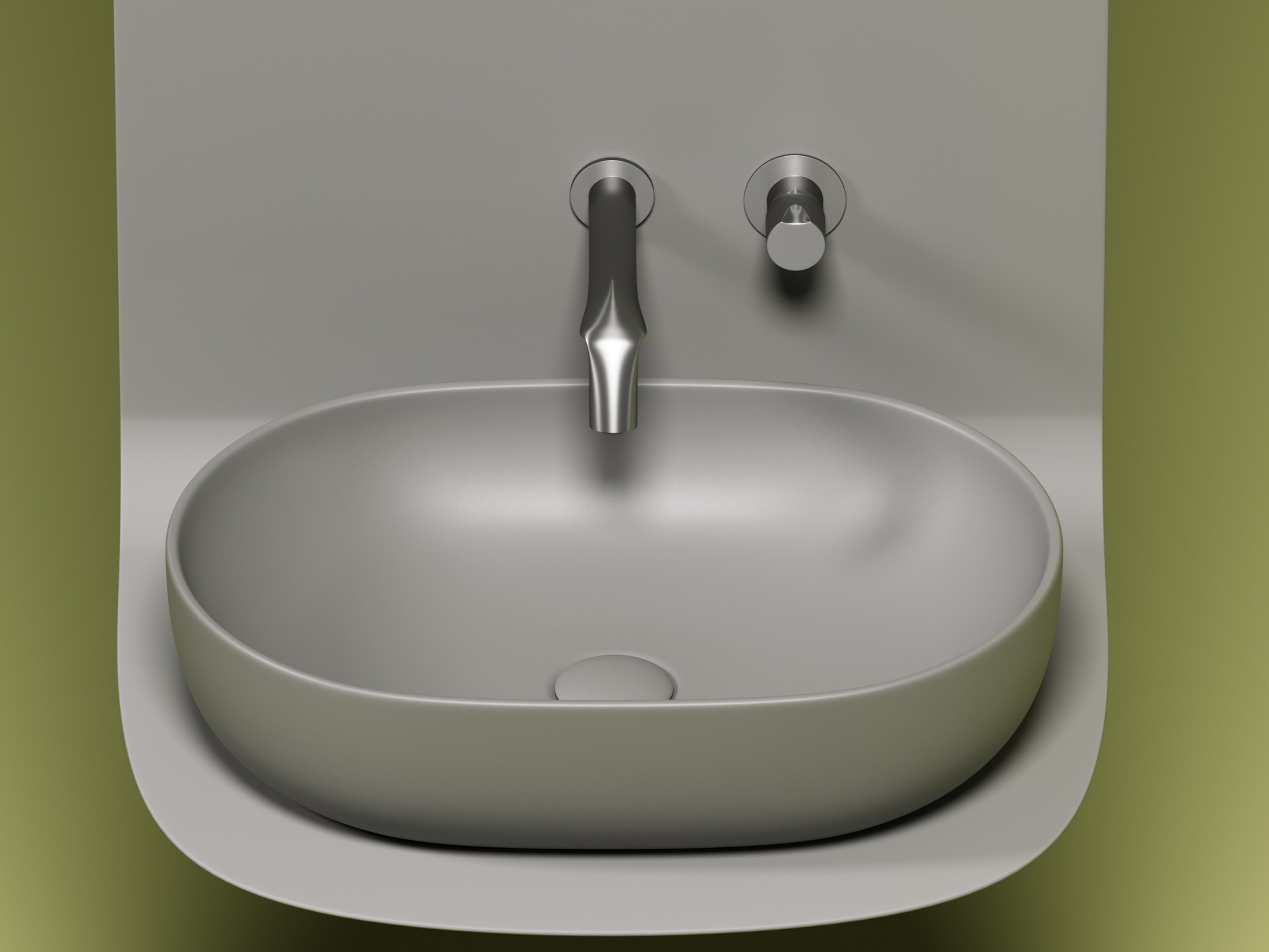 Раковина (умывальник) Ceramica Nova Element 60 антрацит накладная (чаша на столешницу) CN6047MH фото №6