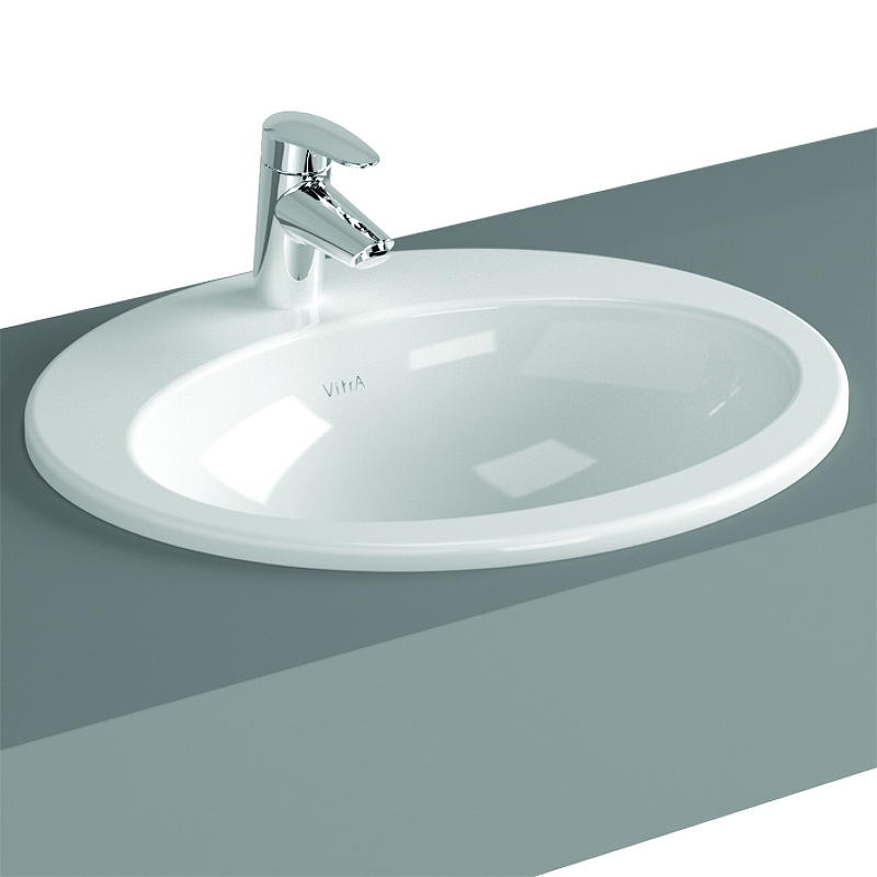 Раковина (умывальник) Vitra S20 53 встраиваемая сверху 5468B003-0001 фото №3