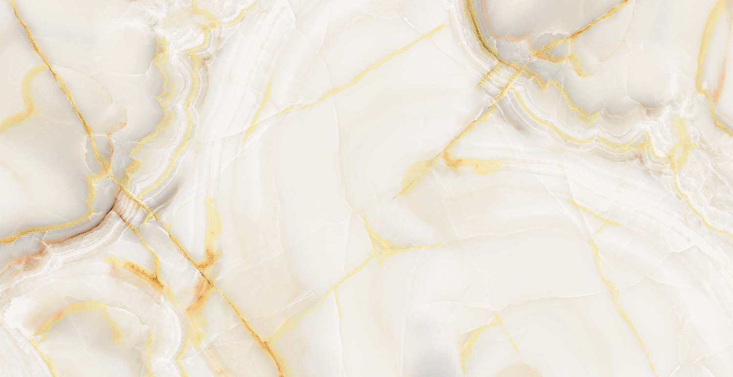 Плитка керамогранит 120х60 Azario Shiny Onyx Gold бежевая фото №2