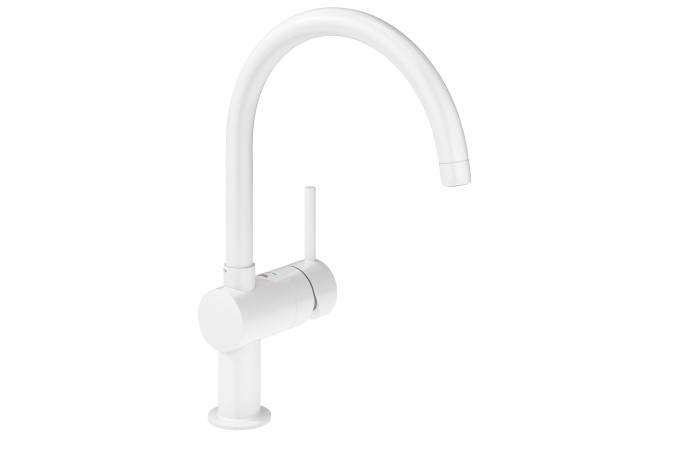 Смеситель для кухни (мойки) Grohe Minta 32917LS0 белый латунь фото №1