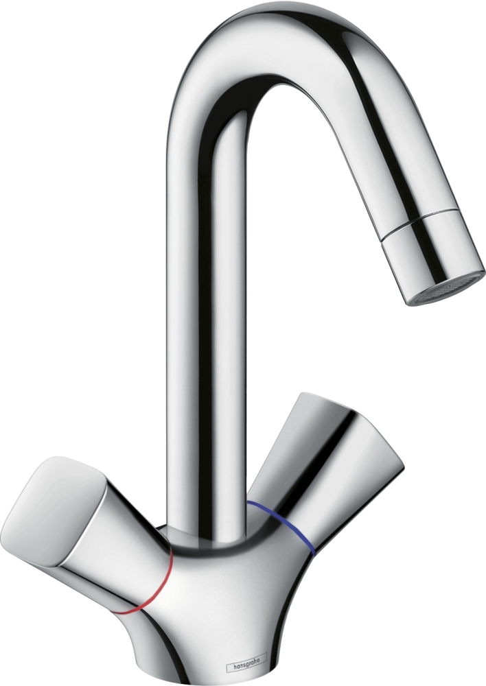 Смеситель для умывальника (раковины) Hansgrohe Logis 71221000 хром латунь фото №1
