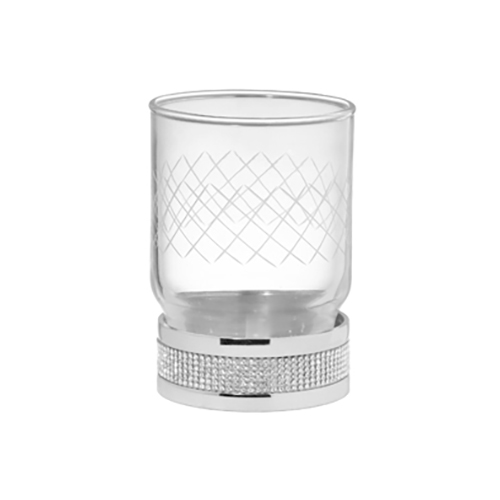 Стакан для зубных щёток Boheme Royal Cristal 10931-CR хром фото №1
