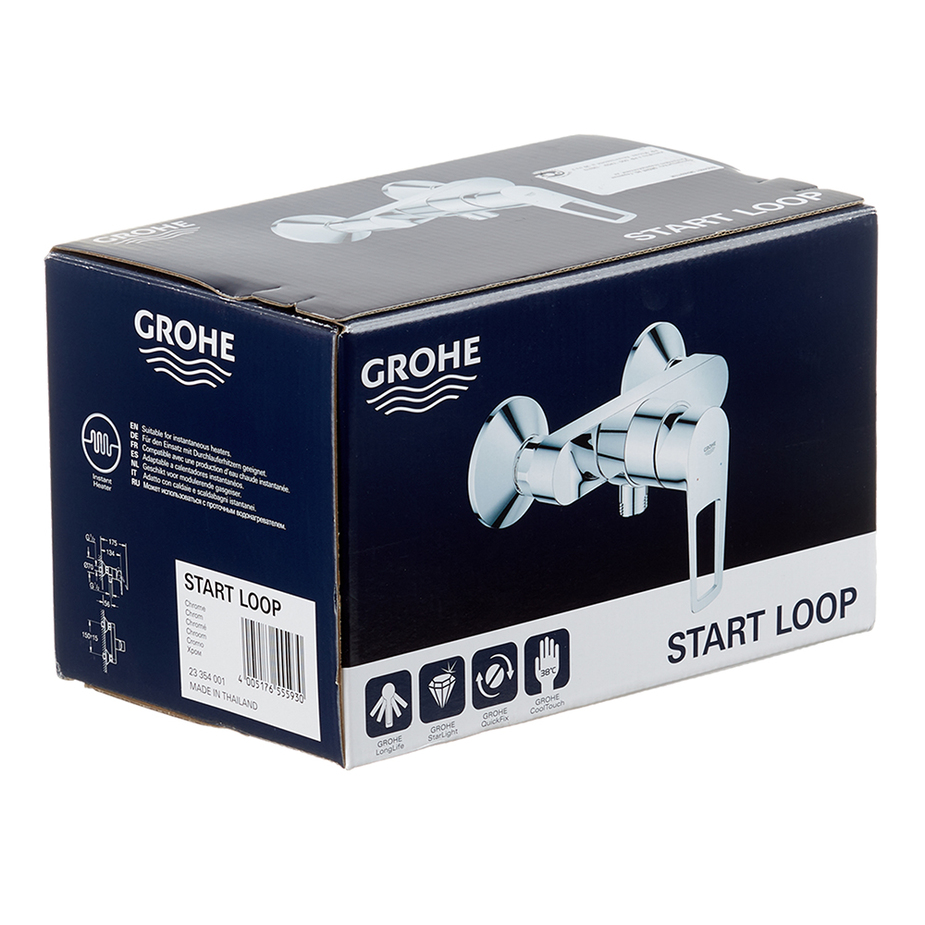 Смеситель для душа Grohe Start Loop 23354001 хром латунь фото №7