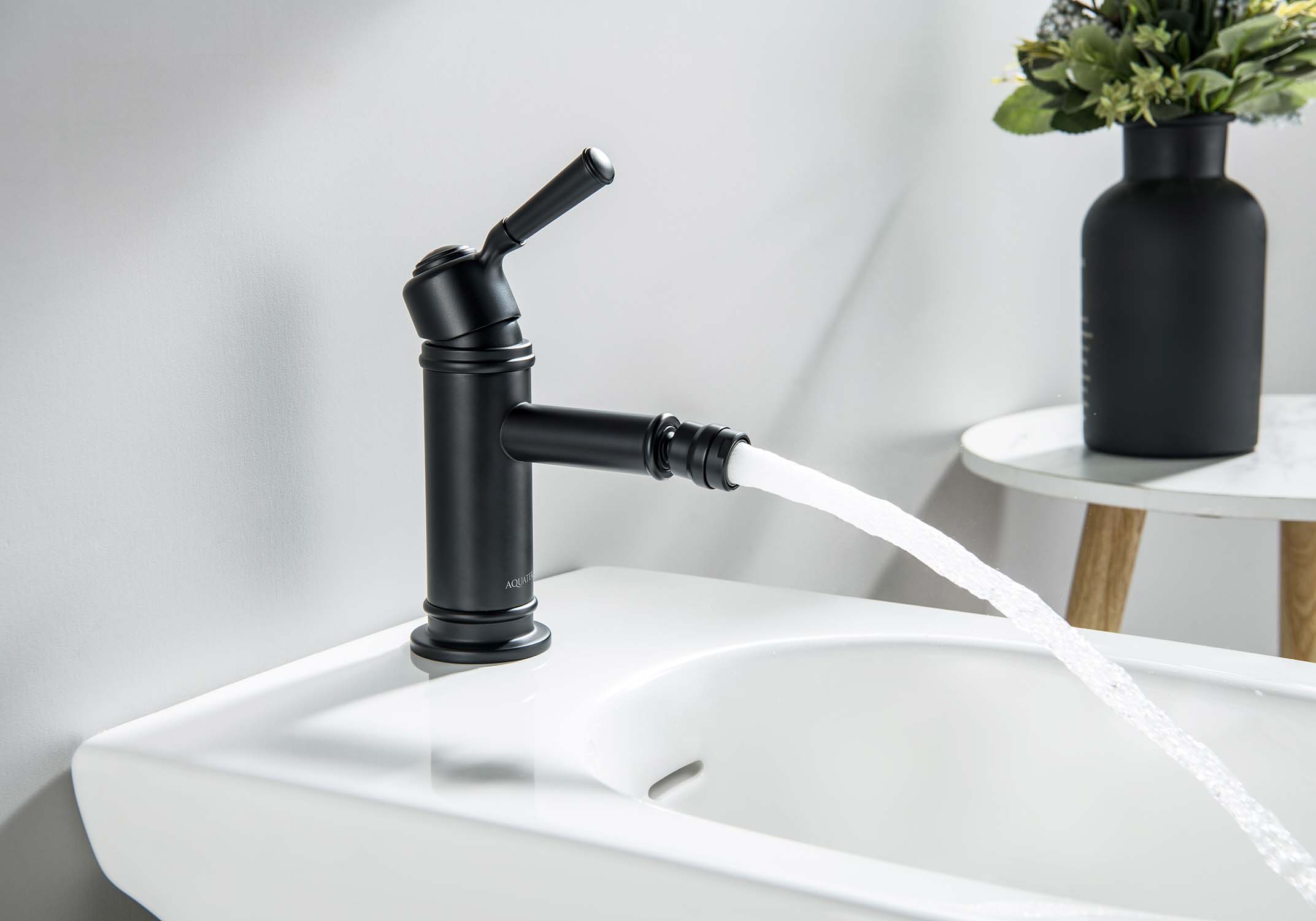 Смеситель для биде Aquatek Классик AQ1518MB чёрный латунь фото №2