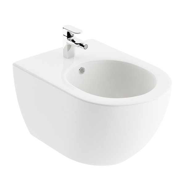 Биде подвесное Ravak Uni Chrome X01517 белое фаянс фото №1
