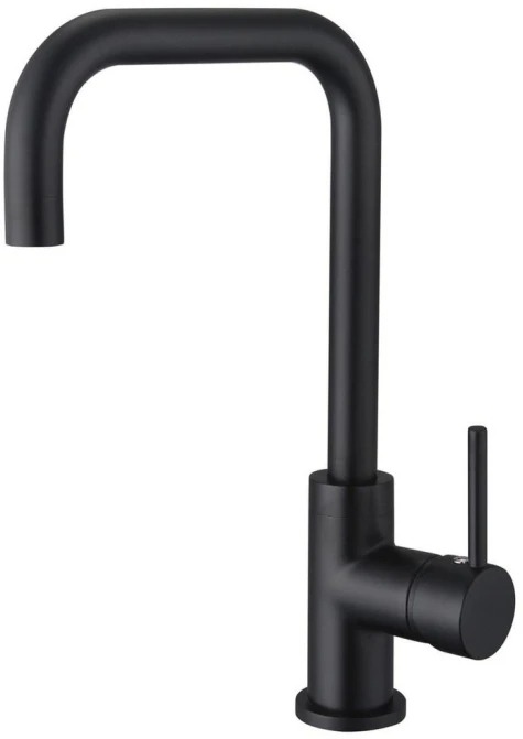 Смеситель для кухни (мойки) Aquatek Вега AQ1080MB чёрный латунь фото №1