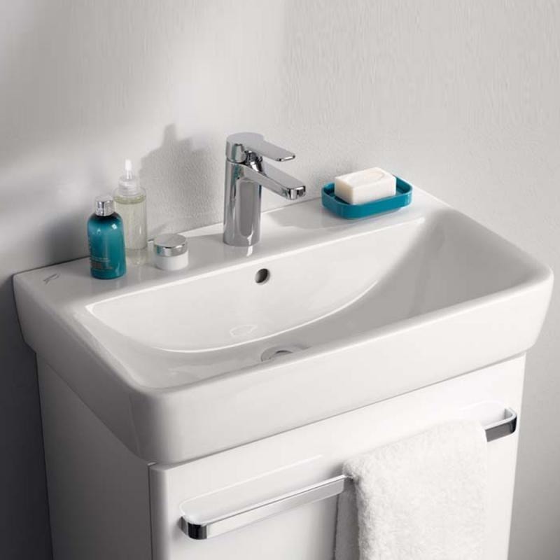 Раковина (умывальник) Geberit Renova Compact 55 подвесная, полувстраиваемая 226155000 фото №3