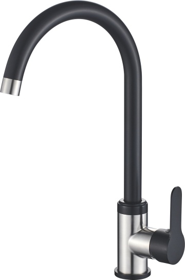 Смеситель для кухни (мойки) Ledeme H105 L74105B чёрный нерж. сталь фото №1