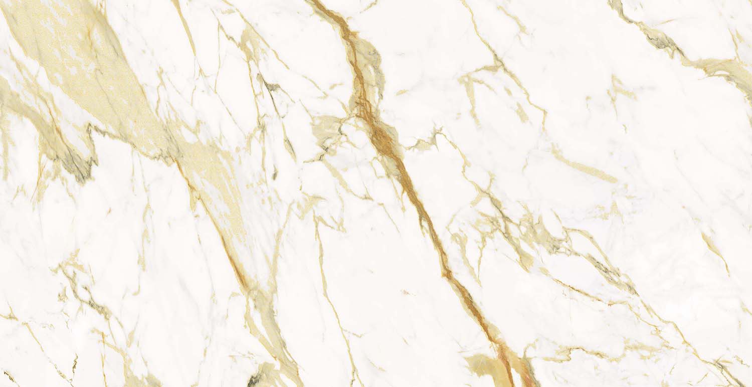 Плитка керамогранит 120х60 Azario Calacatta Royal Gold бежевая фото №3