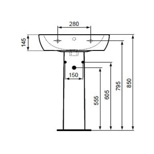 Пьедестал для раковины Ideal Standard Tempo T422901 фото №7