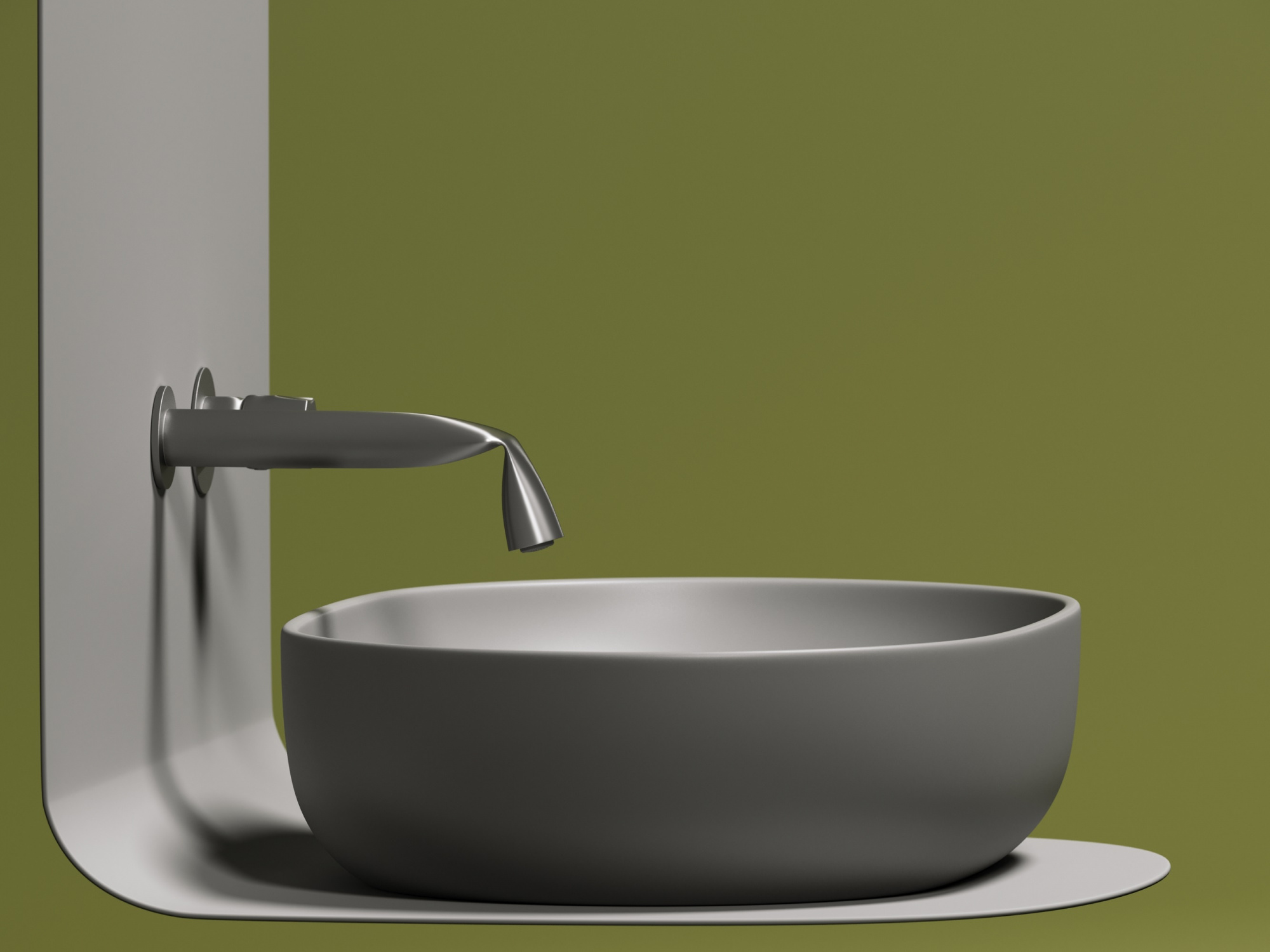 Раковина (умывальник) Ceramica Nova Element 60 антрацит накладная (чаша на столешницу) CN6047MH фото №5