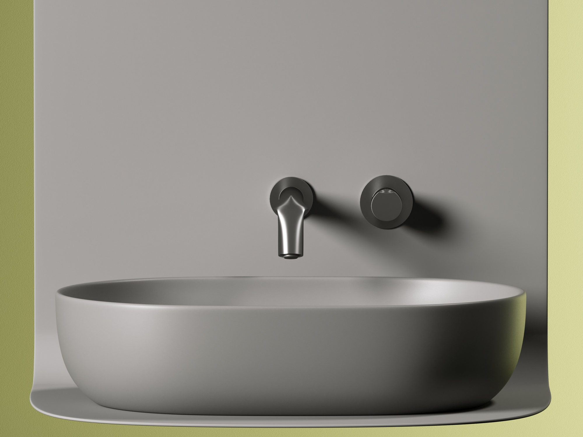 Раковина (умывальник) Ceramica Nova Element 60 антрацит накладная (чаша на столешницу) CN6047MH фото №4