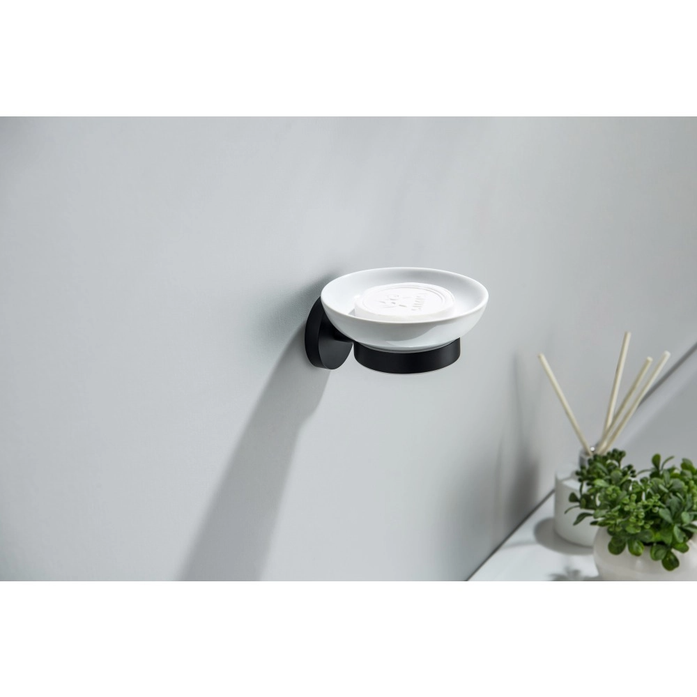 Держатель для мыла латунь/керамика Aquatek Бетта AQ4603MB чёрный фото №3