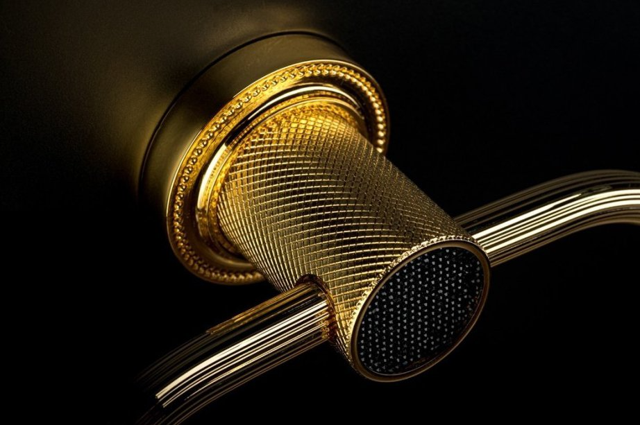 Полотенцедержатель кольцо Boheme Royal Cristal 10925-G-B золото фото №3