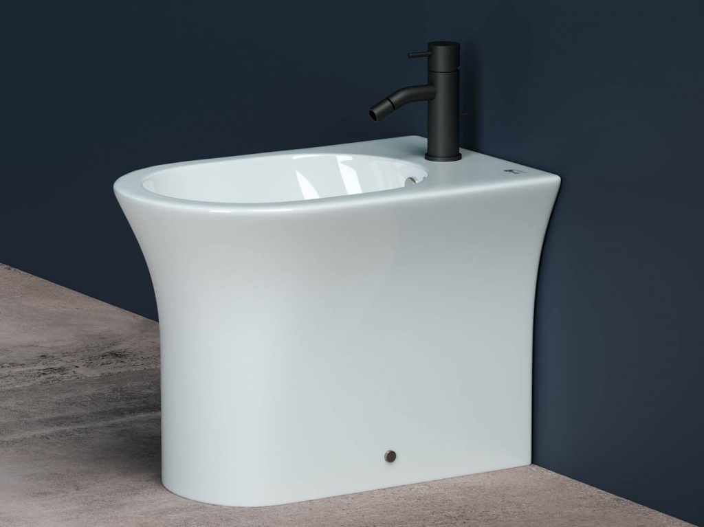 Биде напольное Ceramica Nova Star CN1906 белое фарфор фото №1