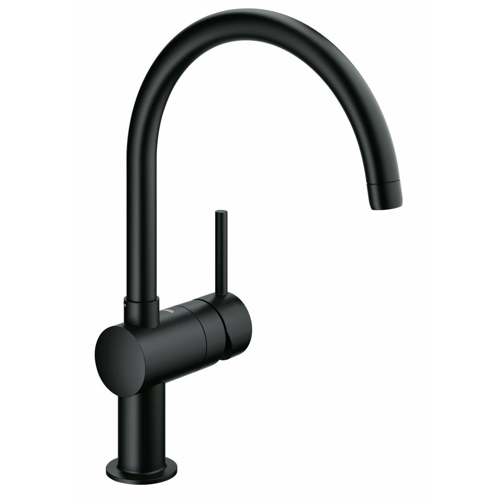 Смеситель для кухни (мойки) Grohe Minta 32917KS0 чёрный латунь фото №1