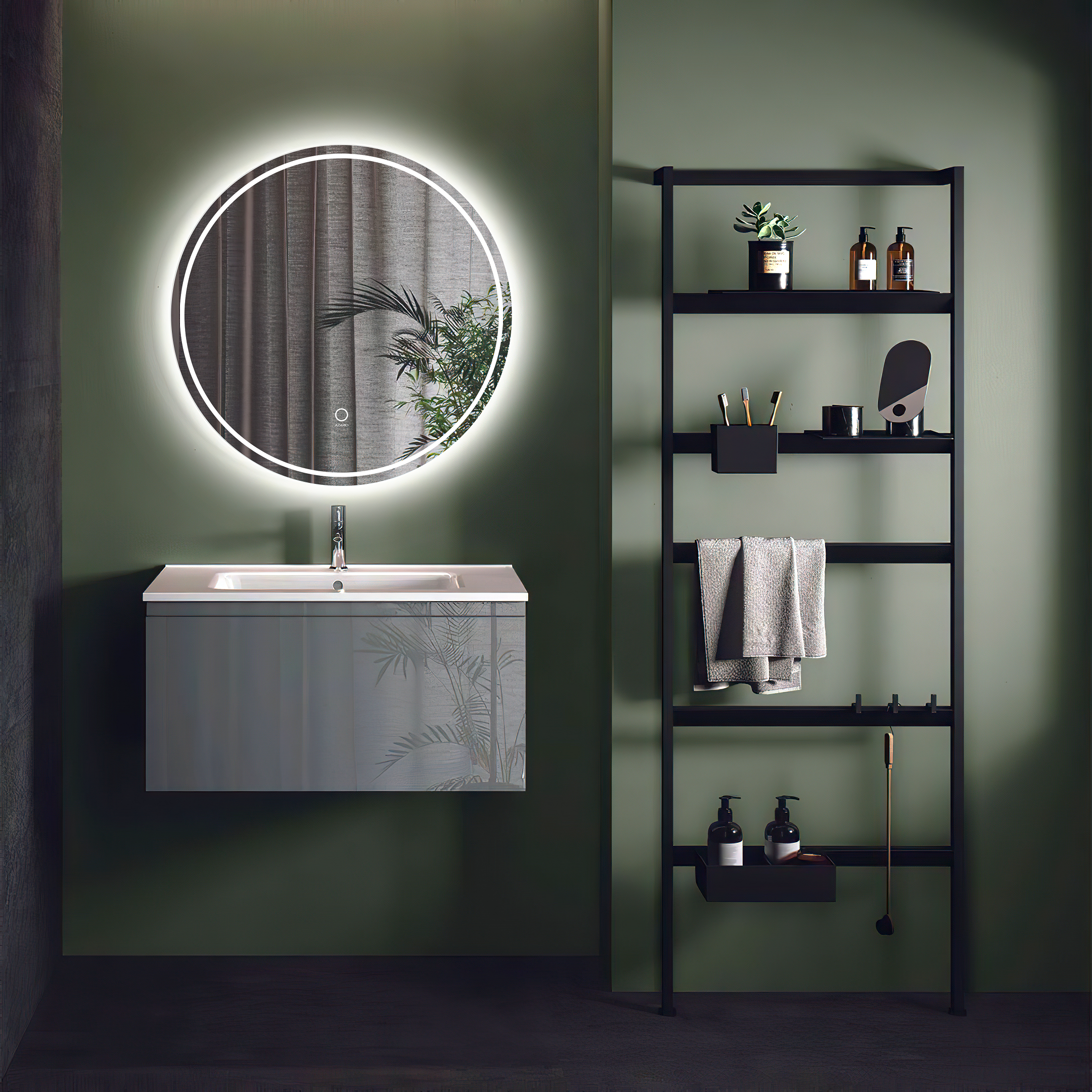 Зеркало Azario 60 LED подсветка AZ-Z-003CS фото №1