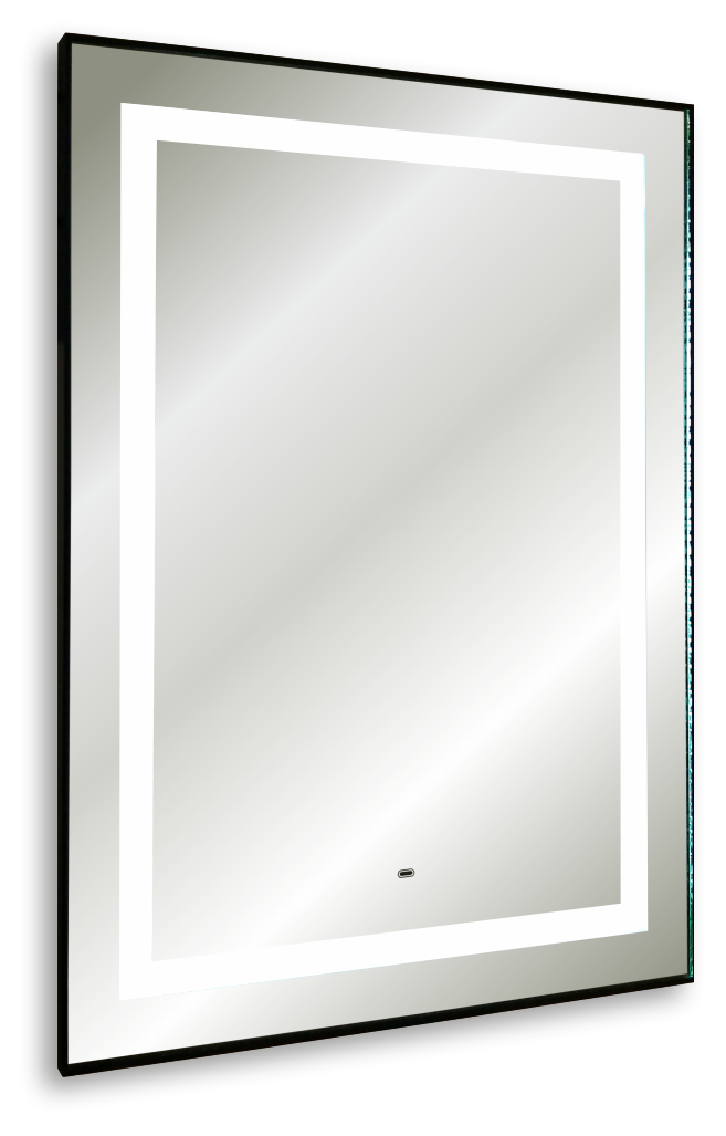Зеркало Azario Саурон 60 черное LED подсветка LED-00002510 фото №1