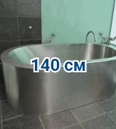 Стальные ванны 140 см