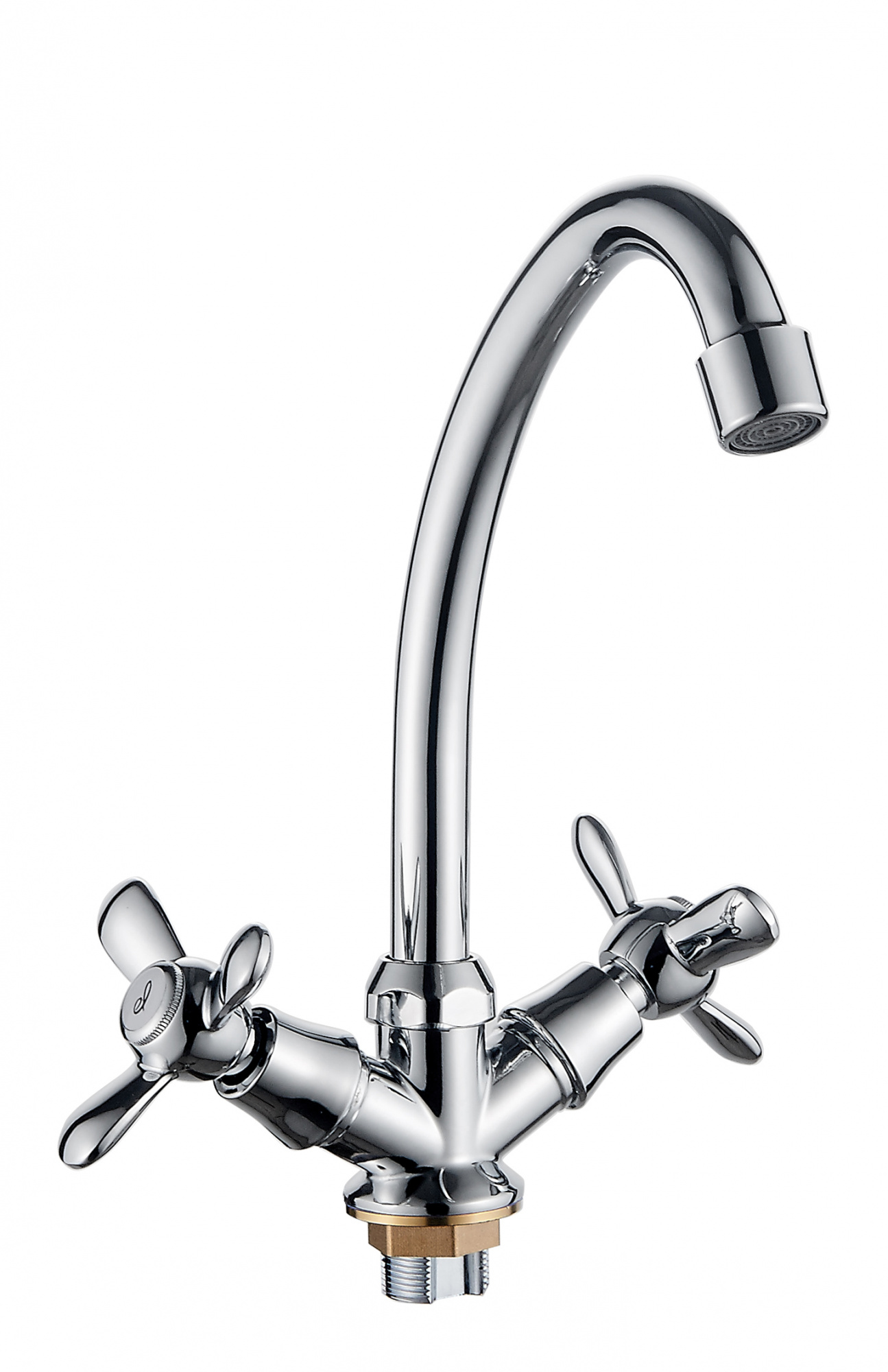 Смеситель для кухни (мойки) Ledeme H12 L4912 хром силумин фото №1
