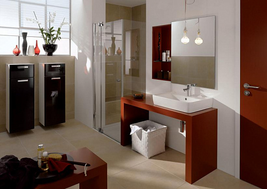 Раковина (умывальник) Geberit Renova Compact 55 подвесная, полувстраиваемая 226155000 фото №4