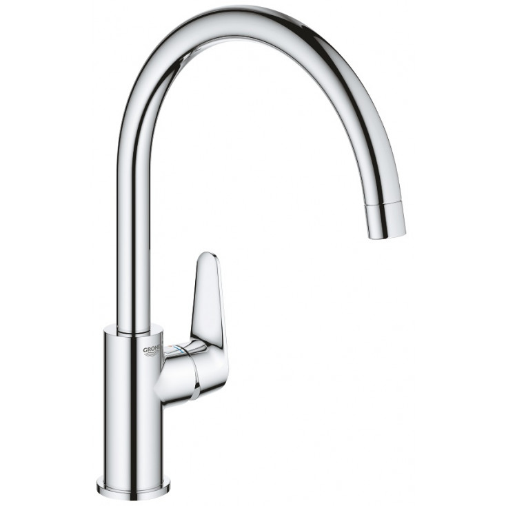 Смеситель для кухни (мойки) Grohe BauCurve 31536001 хром латунь фото №1