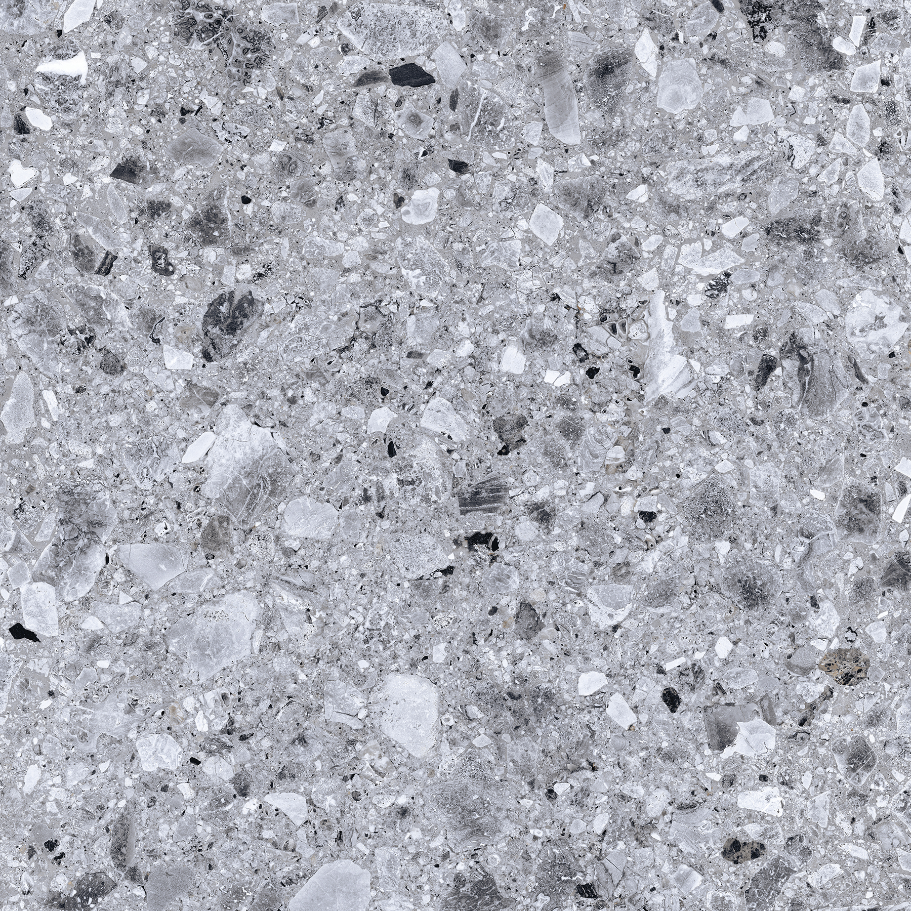 Плитка керамогранит 60х60 Kerranova Terrazzo светло-серая фото №2