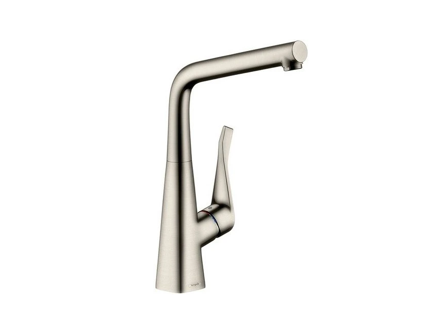 Смеситель для кухни (мойки) Hansgrohe Metris Select 14883800 сталь латунь фото №1