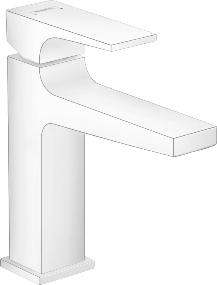 Смеситель для умывальника (раковины) Hansgrohe Metropol 32507700 белый латунь фото №1