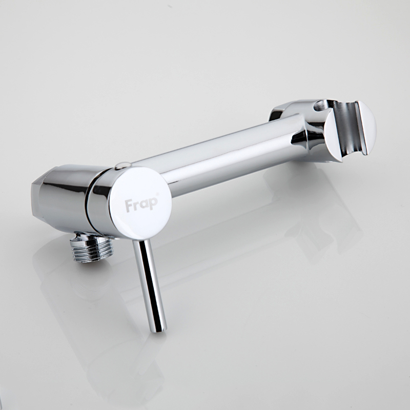 Смеситель для унитаза Frap F7503 с гигиеническим душем хром латунь фото №5