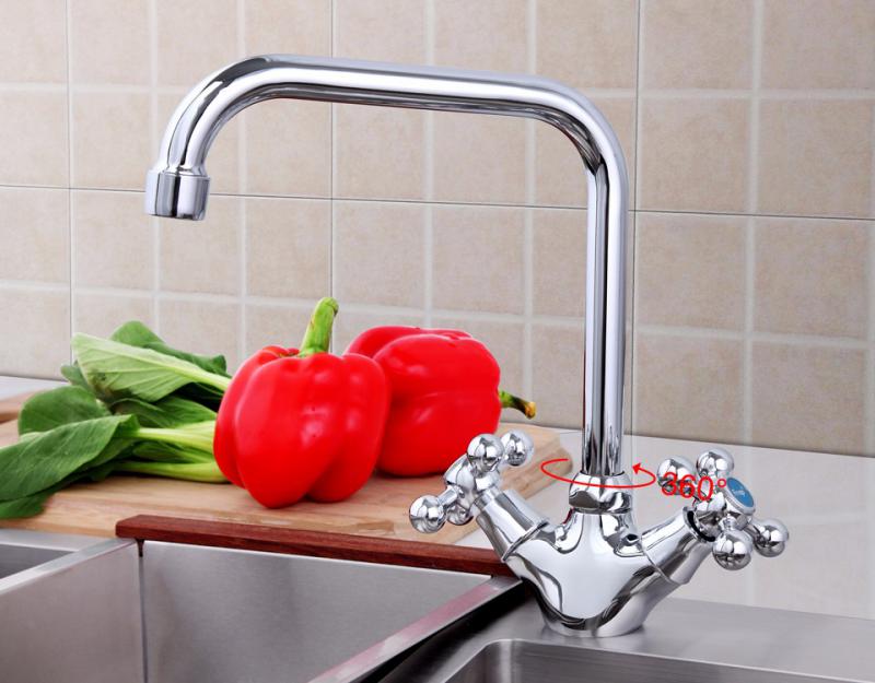 Смеситель для кухни (мойки) Frap H19 F4019 хром силумин фото №3