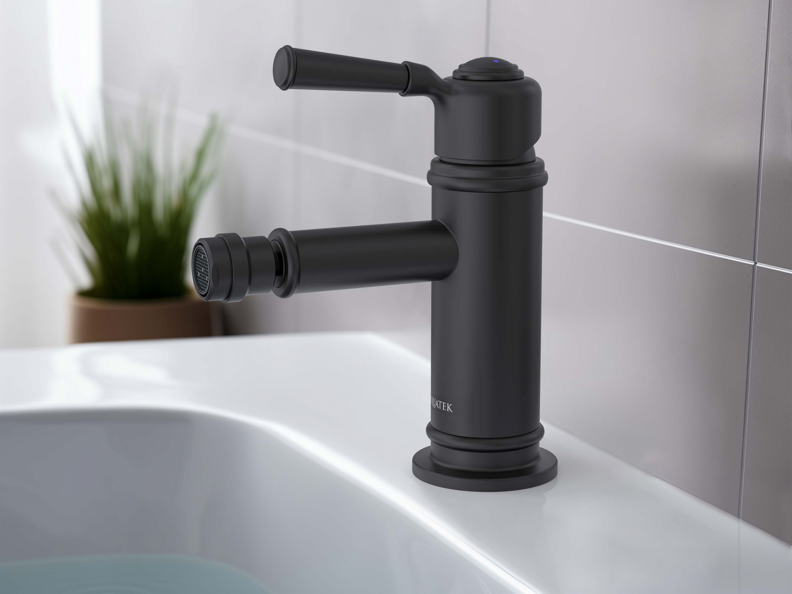Смеситель для биде Aquatek Классик AQ1518MB чёрный латунь фото №7