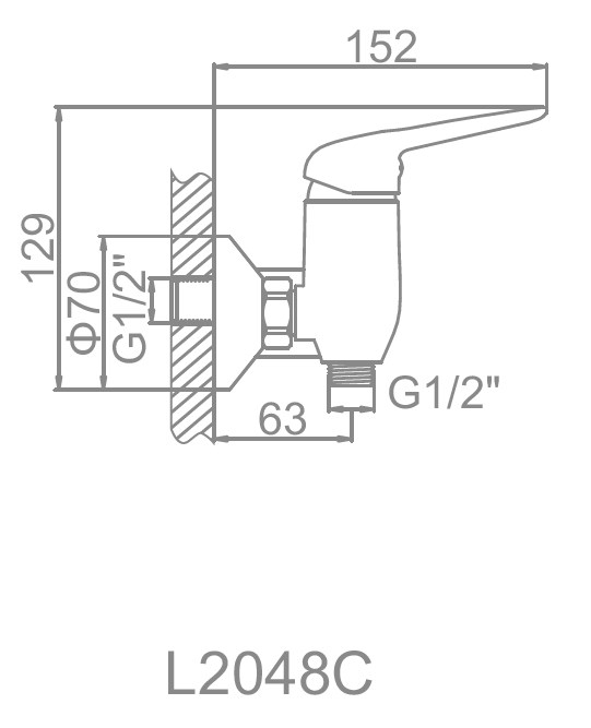 Смеситель для душа Ledeme H48 L2048C бронза латунь фото №2