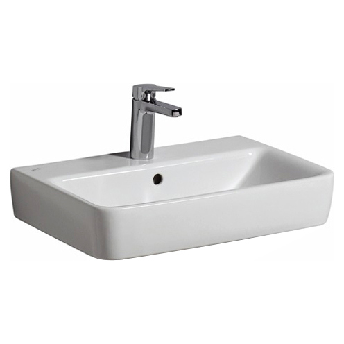 Раковина (умывальник) Geberit Renova Compact 55 подвесная, полувстраиваемая 226155000 фото №1