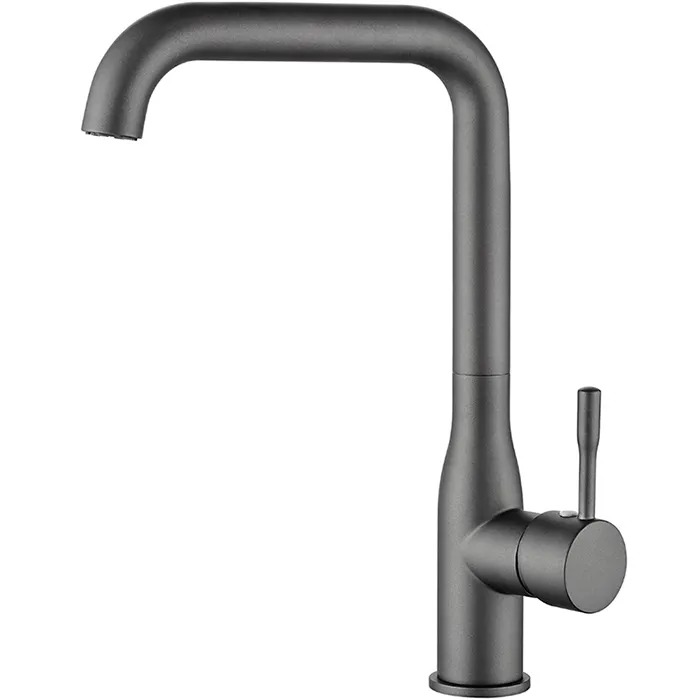 Смеситель для кухни (мойки) Ledeme H98 L4698U графит латунь фото №1