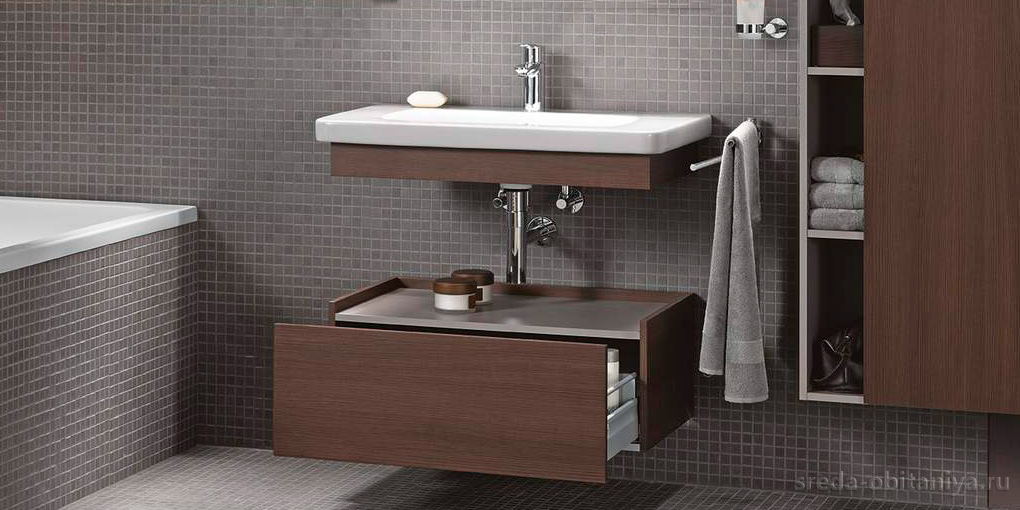 Раковина (умывальник) Duravit DuraStyle 65см полувстраиваемая 2320650000 фото №3