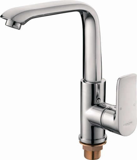Смеситель для кухни (мойки) Ledeme H34 L4034-2 хром латунь фото №1