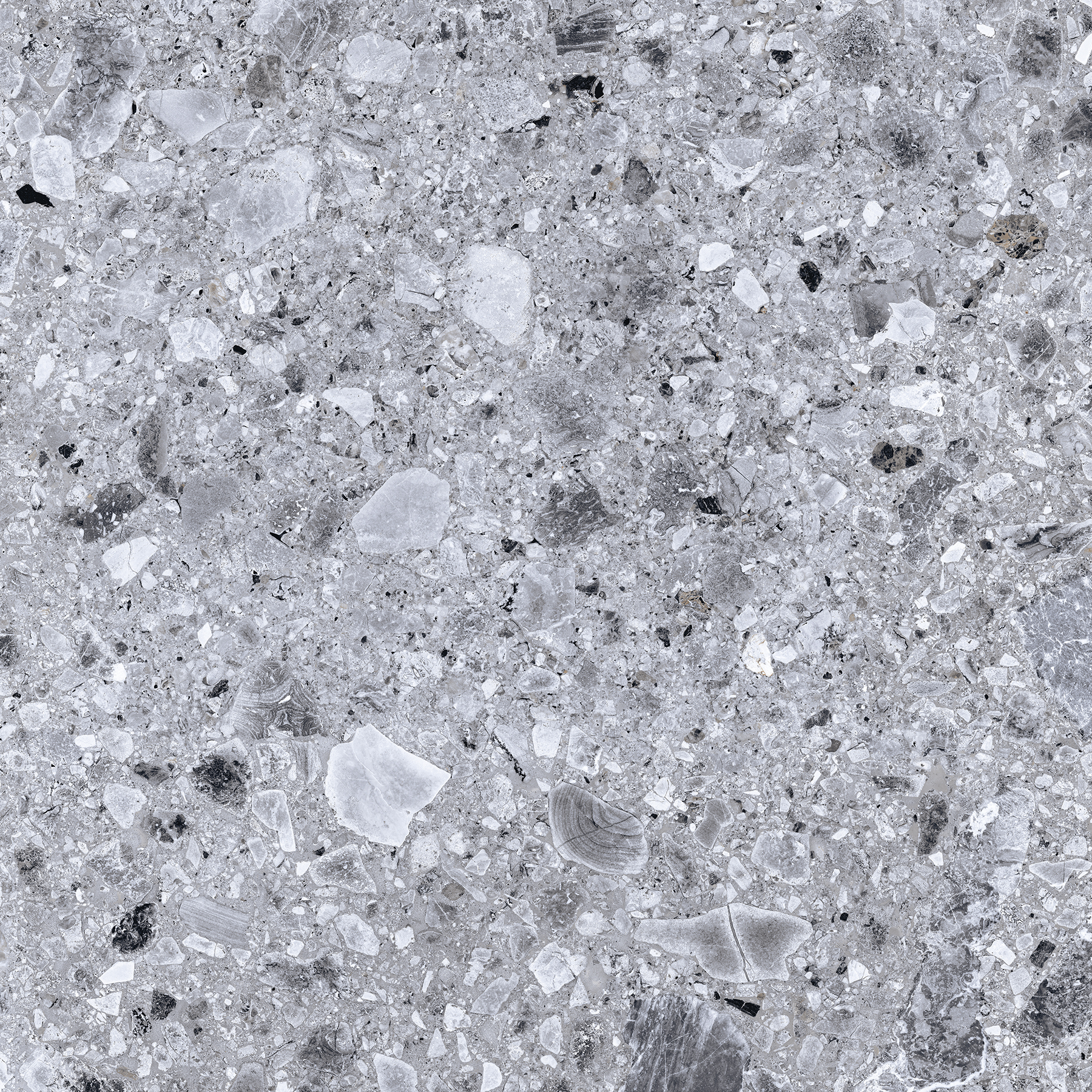 Плитка керамогранит 60х60 Kerranova Terrazzo светло-серая фото №5