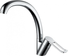 Смеситель для кухни (мойки) Haiba HB556-2 HB41556-2 хром латунь Водяной