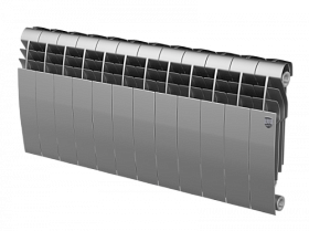 Радиатор биметалл Royal Thermo BiLiner Silver Satin 350 12 секц.
