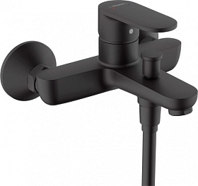 Смеситель для ванны/душа (короткий излив) Hansgrohe Vernis Blend 71440670 чёрный латунь