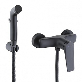 Смеситель для унитаза Lemark Bronx LM3718BL чёрный латунь