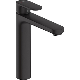 Смеситель для умывальника (раковины) Hansgrohe Vernis Blend 71552670 чёрный латунь